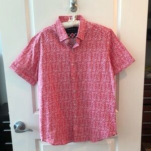 Robert Graham Pink Dambrosia Tailored Fit Size M